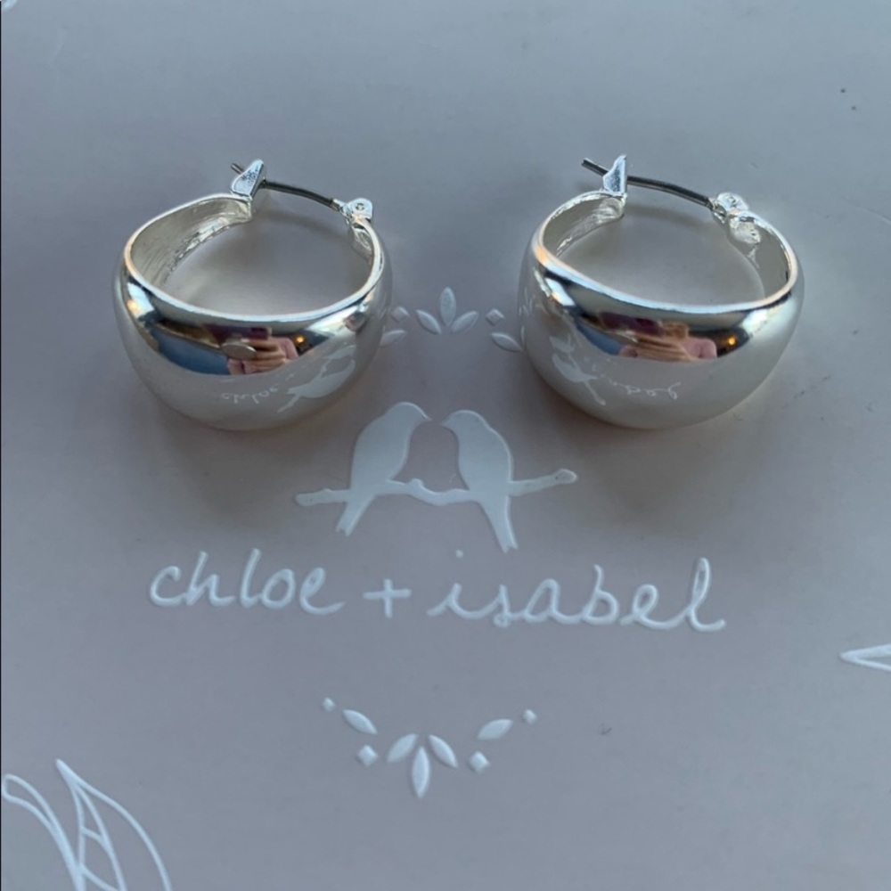 FLASH SALE C+I La Lune Sculpted Hoop Earrings - Picture 2 of 8